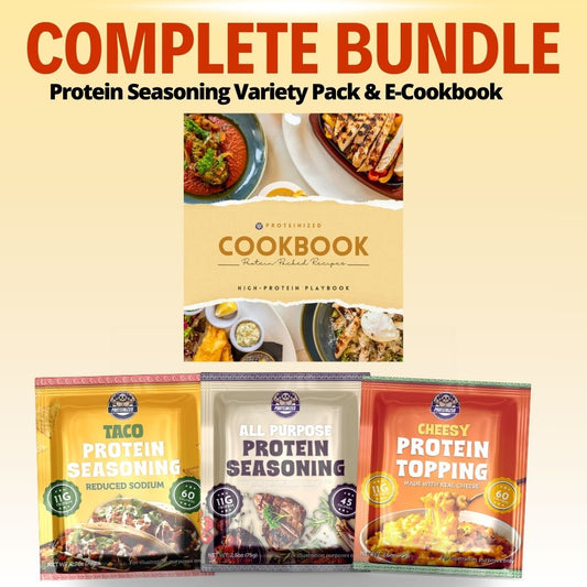 Complete Protein Seasoning Bundle- Variety Pack (12 Servings) & E-Cookbook
